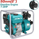 Bomba De Agua A Gasolina 7.0 HP, Diametro De Salida 50Mm ( 2" ). Flujo Max. 550 L/Min ( Lift 28M ),