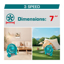 Abanico 7" de Bateria Lithium-ion 20V inalámbrico TOTAL