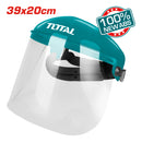 Careta a prueba de impactos Total Tools. Marco: ABS; Visor Policarbonato.