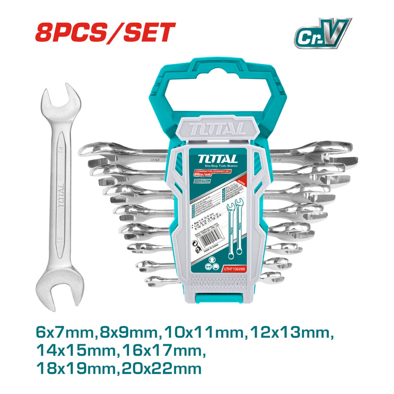 8 pza juego de llaves inglesas 6-22mm