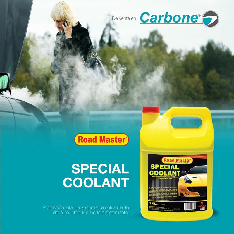 Coolant refrigerante y anticongelante de alto rendimiento, 1 galon. Color Verde.