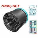 Kit 7 de brocas circulares madera  diameter:26,32, 38,45,50,56,63mm altura 50mm(2")