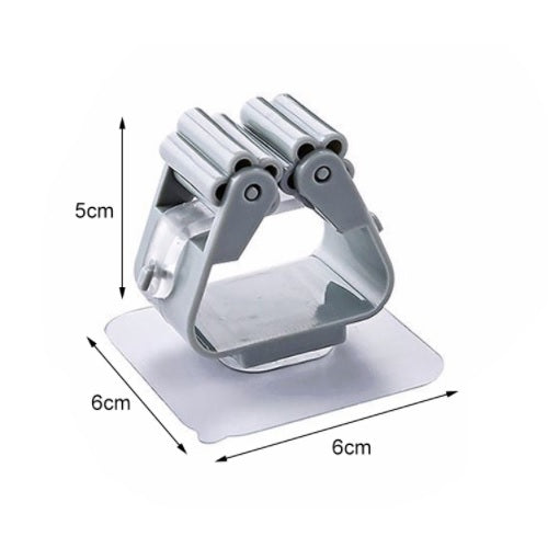 Soporte gancho organizador de pared autoadhesivo para escoba, trapeador