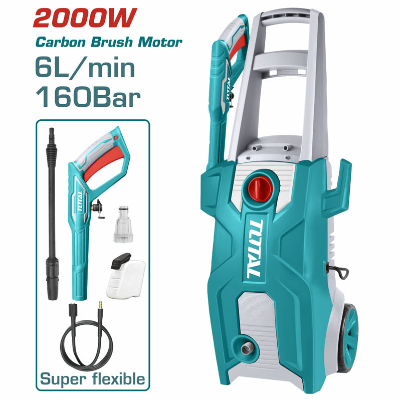 Hidrolavadora de Alta Presión 6L 110-120V~60Hz Potencia 2000W. Presión Max 160Bar (2320PSI)Hidrojet