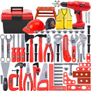 Herramientas de Juguete para Niños. Set de 69 Piezas con chaleco y Casco. Juego de Construcción Educativo.