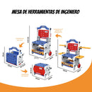 Herramientas de Juguete para Niños. Set de 105 Piezas con Casco y taladro. Juego de Construcción Educativo.