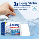 Hojas de Detergente Ultrafinas y Concentradas – Se Disuelven en Lavadora (Pack de 120). Deja la ropa olorosa y suave. Jabón para lavar