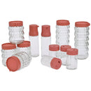 Especieros para cocina. Frascos de Vidrio Herméticos para Especias y Condimentos (Set de 12 Piezas). Organizadores con tapa.