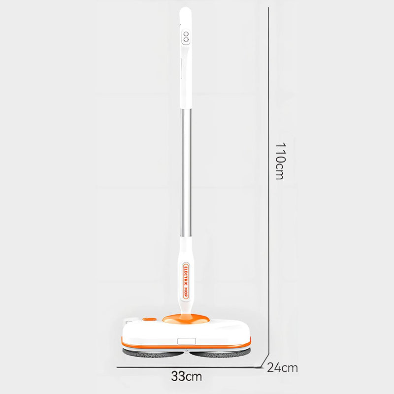 Mopa Eléctrica Inalámbrica con Autolimpieza. Barre, Trapea y Desinfecta. Tanque 750ml, Luz LED y Cabezal Giratorio 90°.