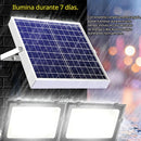 Reflector LED con Panel Solar con Alcance de 400m². Luz LED IP67 para Exteriores. Duración de 15-28 horas.