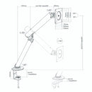 Soporte para monitor de escritorio. Brazo Ergonómico para Pantallas de hasta 32”. Ideal para Oficina y Gaming.