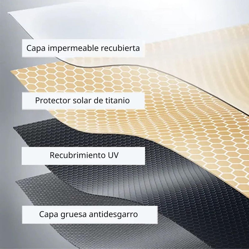 Toldo Retráctil Manual 3 x 2M. Tolda Gazebo Color Gris. Carpa Impermeable con Protección UV y Brazo de Aluminio Reforzado.