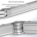 Toldo Retráctil Manual 4 x 3M. Tolda Gazebo Color Gris. Carpa Impermeable con Protección UV y Brazo de Aluminio Reforzado.