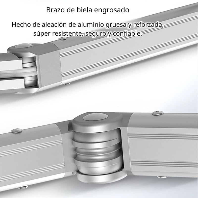 Toldo Retráctil Manual 4 x 3M. Tolda Gazebo Color Gris. Carpa Impermeable con Protección UV y Brazo de Aluminio Reforzado.