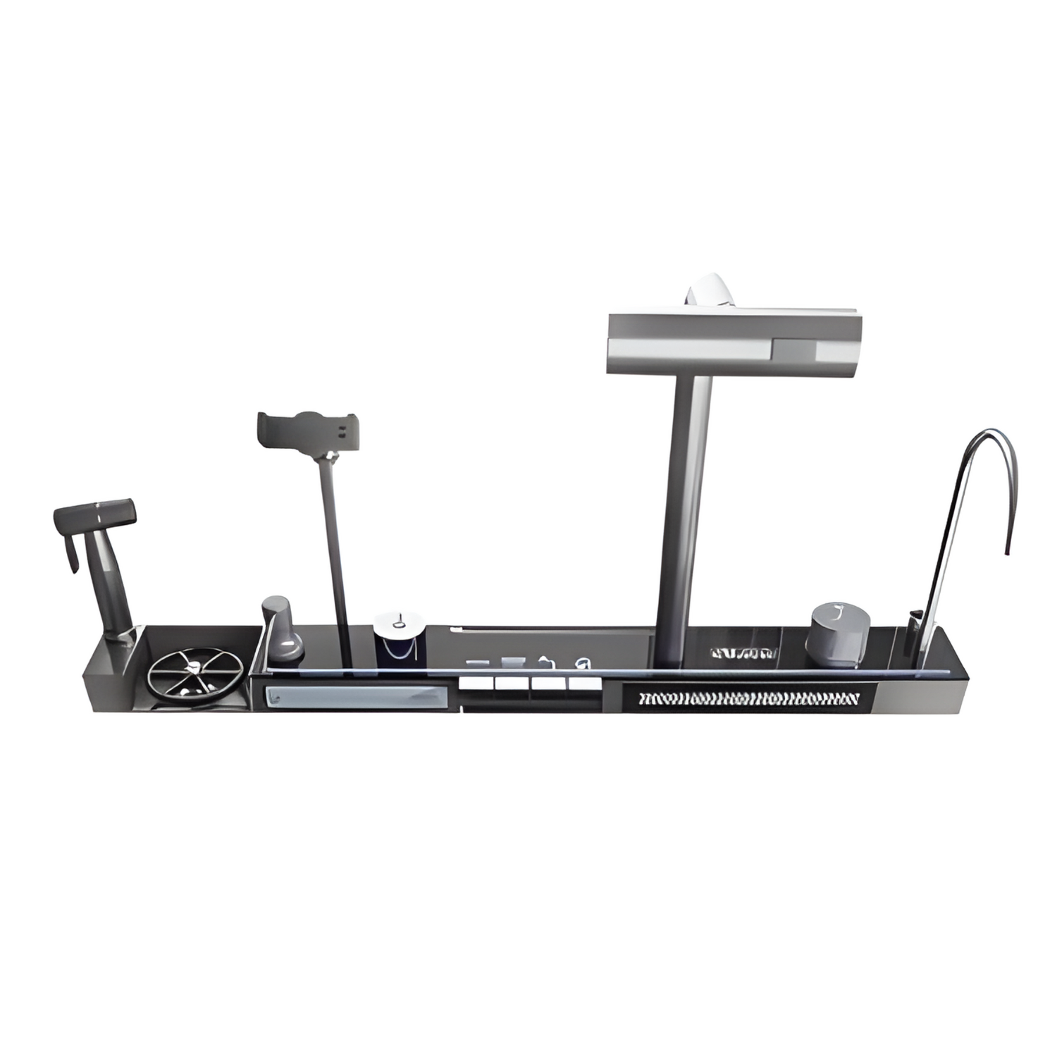 Mando completo para fregador de cocina multifunción empotrable 80x46x22cm