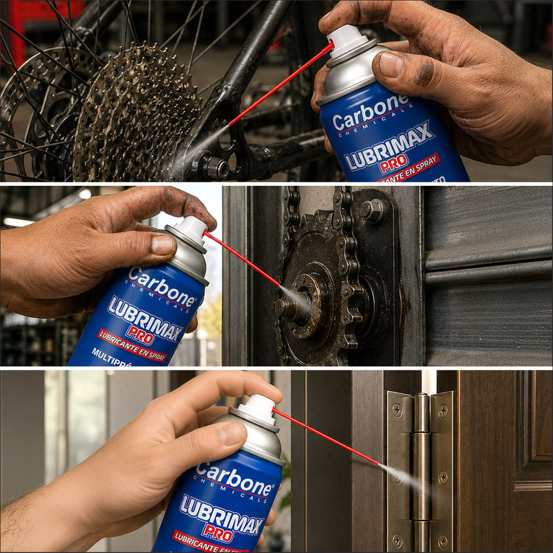 Lubricante Spray Antióxido Multifuncional 450ml. Aflojatodo Penetrante para Metal, Protección Contra Corrosión y Eliminación de Chirridos