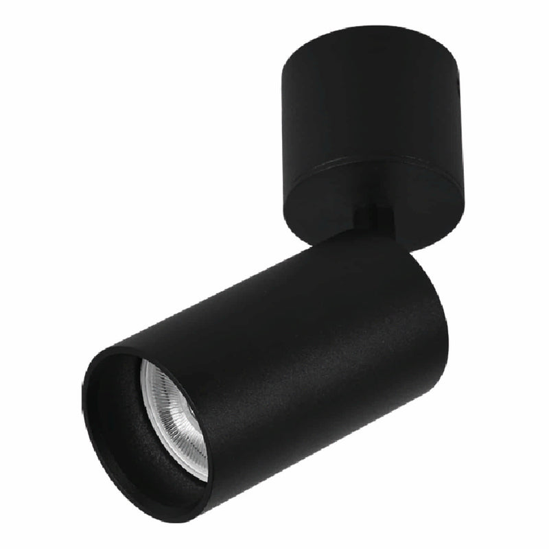 Lámpara de Techo Negra 1XGU10 con Diseño Elegante. Eficiencia Térmica. Foco de Techo Reflector.
