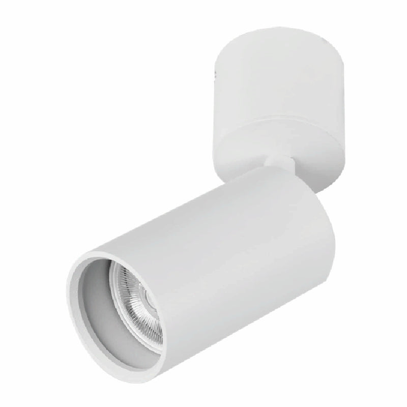 Lámpara de Techo Tipo Reflector Blanca 1XGU10 - Diseño Minimalista, Aluminio Fundido, Dirigible.Foco de Techo