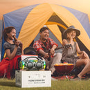 Bocina Bluetooth 5.3 Portátil de 60W RMS. Speaker parlante Inalámbrico con Luces LED RGB. Altavoz Recargable de Alta Potencia.