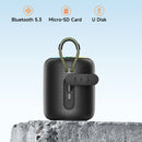 Bocina Bluetooth 5.3 Portátil de 8W. Parlante Inalámbrico con resistencia al agua IPX6. Altavoz Recargable con luces RGB.