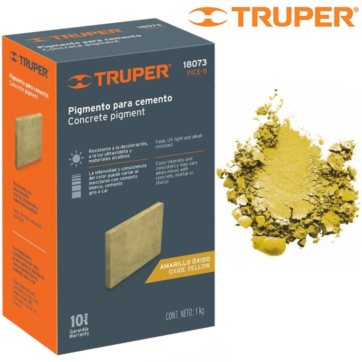 COLORANTE CEMENTO  1 KG AMARILLO