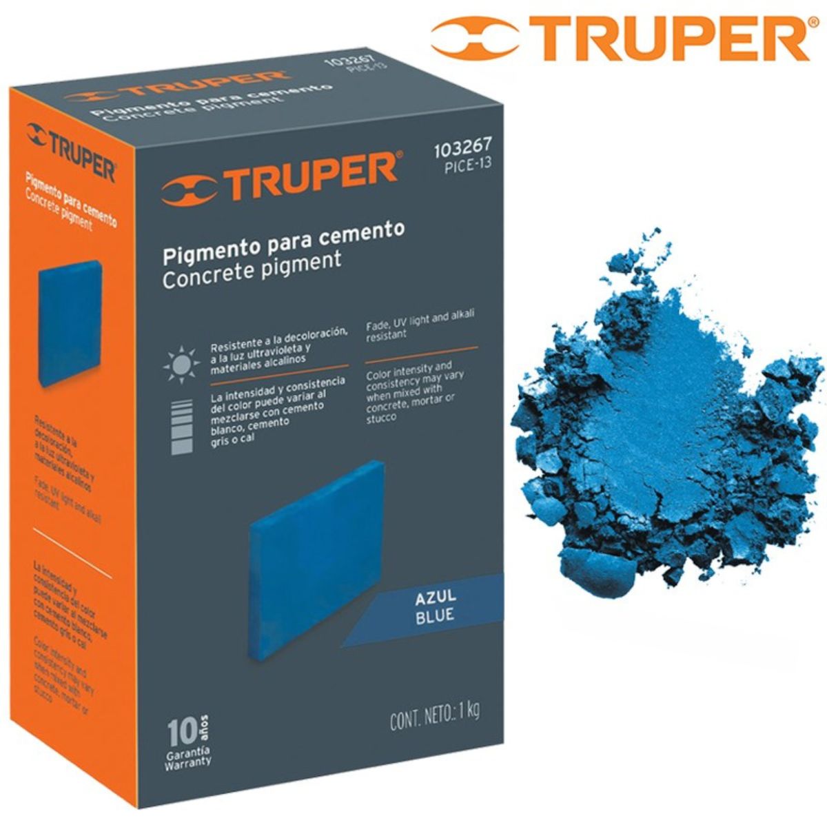COLORANTE CEMENTO   1 KG AZUL