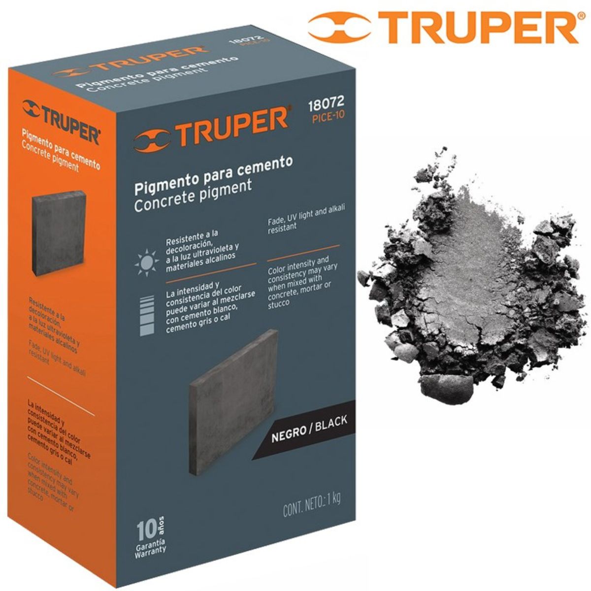 COLORANTE CEMENTO   1 KG NEGRO