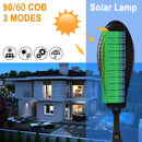 Lámpara Solar LED Para Exterior Con Sensor De Movimiento. Foco De Pared Con Luz Cálida Y Fría, Control Remoto Y Panel Solar.