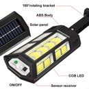 Lámpara Solar LED Para Exterior Con Sensor De Movimiento. Foco De Pared Con Control Remoto Y Panel Solar IP67. Luz Cálida Y Fría.