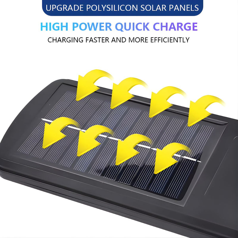 Lámpara Solar LED de Pared con Sensor de Movimiento y Control Remoto. 3 Modos de Iluminación. Luz Exterior.