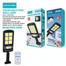 Lámpara Solar LED de Pared con Sensor de Movimiento y Control Remoto. 3 modos de Iluminación. Foco Luz Exterior Impermeable.