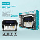 Lámpara Solar LED De Pared Con Sensor De Movimiento. Luz Exterior 28W C. 900 lúmenes. 3 niveles De Brillo.