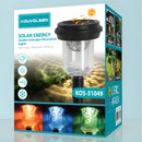 Lámpara Solar LED Para Jardín Tipo Estaca Con Luz RGB. Foco para Exterior Con Carga Solar Y Encendido Automático Nocturno 0.5W.