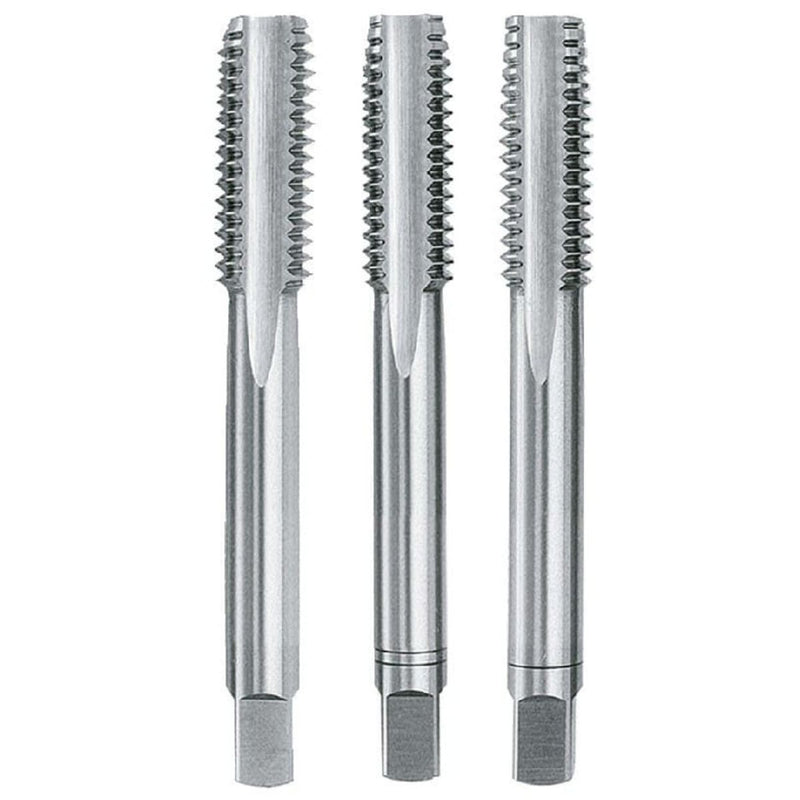Juego Machos Pulgada 10-24. 3 Pzas  Para Roscar Unc Din 351 , Zinc