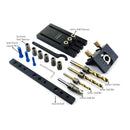 Plantilla guia para perforaciones en madera.