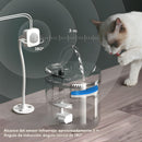 Fuente de Agua Inteligente para Mascotas con Sensor de Movimiento. Bebedero Automático con Filtro para perros o gatos.