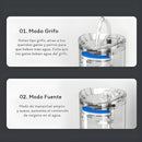 Fuente de Agua Inteligente para Mascotas con Sensor de Movimiento. Bebedero Automático con Filtro para perros o gatos.