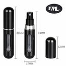 Atomizador de Perfume Recargable 5 ml Portátil. Mini Frasco Pulverizador de Metal Recargable y Compacto para Bolsillo, Bolsa o Equipaje. Color Azul Metálico