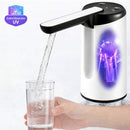 Dispensador de Agua Eléctrico con Esterilización UV. Bomba Automática Recargable USB-C, Diseño Plegable Portátil de ABS con Modos 12s/60s/Continuo para Garrafones