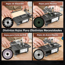 Sierra de Mesa Multifuncional 100W 6000rpm con Corte en Ángulo 0–90°. Mini mototool de Banco con Eje Flexible 110V. Incluye discos y accesorios.