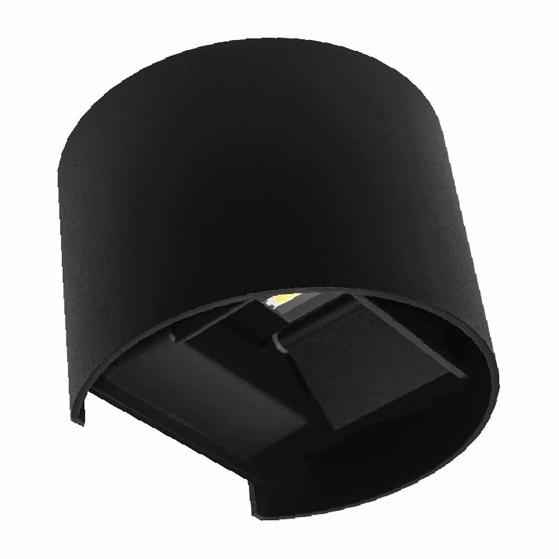 Lámpara de Pared Exterior Negra LED 6W 3000K 600lm - Iluminación Cálida para Exteriores .Luminaria.