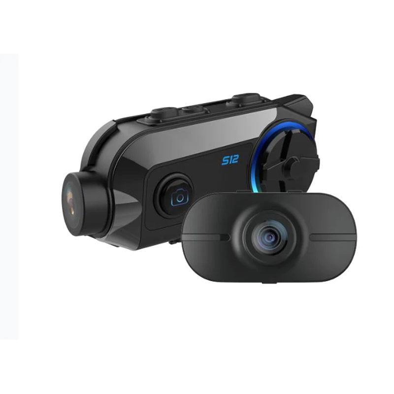 Intercomunicador Bluetooth para Casco con cámara frontal y trasera S12