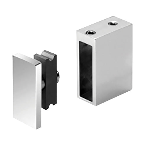 Conector de tubo eolo con paño fijo. Hacer hueco de 12 mm en paño fijo. 304 Satinado