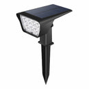 Lámpara Estaca Solar LED Negra 7W 500 Lumens Con Paneles Solares Integrados. 164x116x303mm Reflector Solar para jardín.