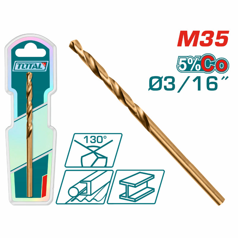 Broca de Cobalto M35 HSS Para Metal 5mm 1 pz.
