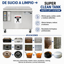 Tanque de Limpieza Industrial Super Clean Tank Auto Lift 900x700x830mm para Cocinas Comerciales