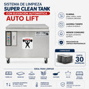 Tanque de Limpieza Industrial Super Clean Tank Auto Lift 900x700x830mm para Cocinas Comerciales