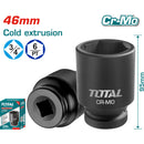 Dados sockets impacto 3/4" 46mm. Material CrMo