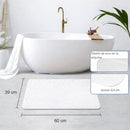 Alfombra De Baño de diatomeas Super Absorbente Antideslizante. Tapete baño De Secado Rápido. Color Blanco 60x39cm
