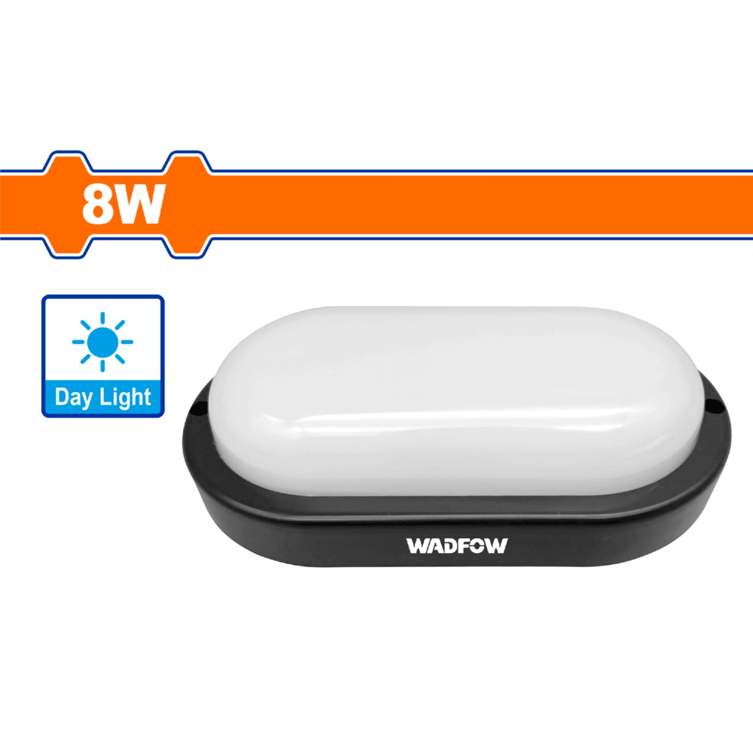 Lámpara Ovalada LED 8W 6500K Luz diurna 100~265V/50-60Hz 25000 Horas. 640lm IP54.